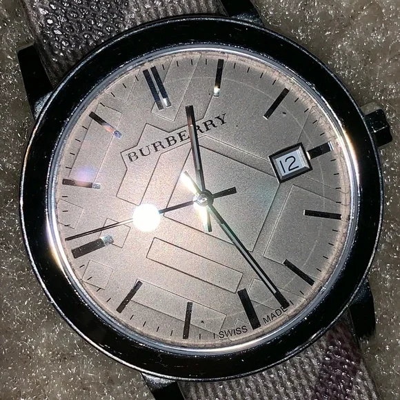 Burberry steel grey city watch Burberry The City Grey Dial Gunmetal Grey Steel Strap Watch  main image 4